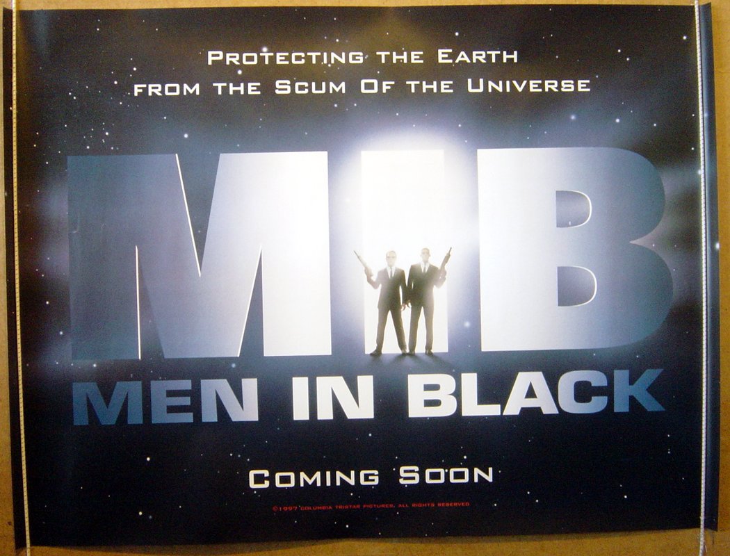 Men In Black  (Teaser)  Original Quad Movie Poster  