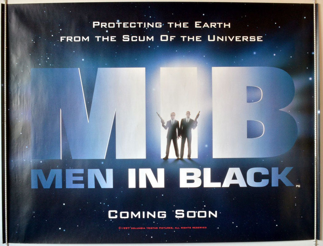 Men In Black  (Teaser)  Original Quad Movie Poster  