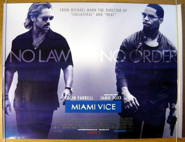 Miami Vice  Original Quad Movie Poster  