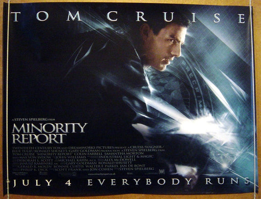 Minority Report  Original Quad Movie Poster  