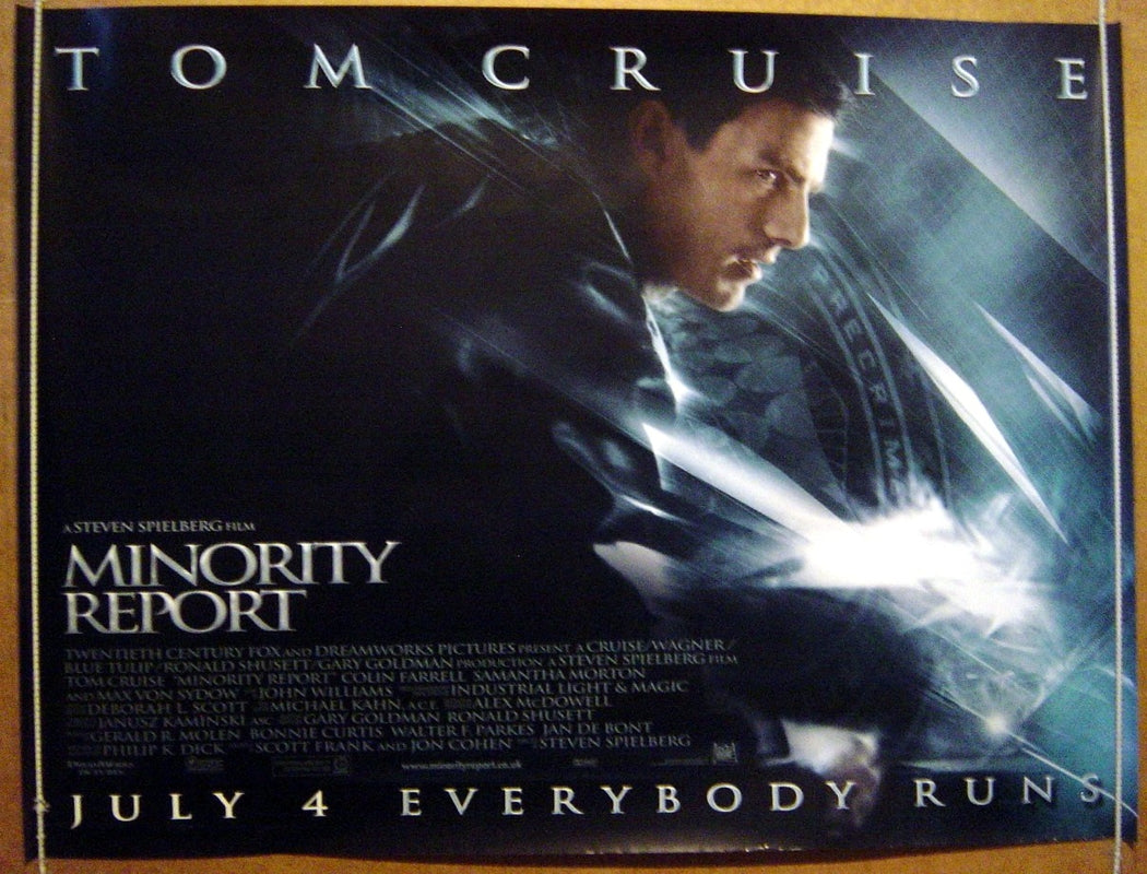 Minority Report  Original Quad Movie Poster  