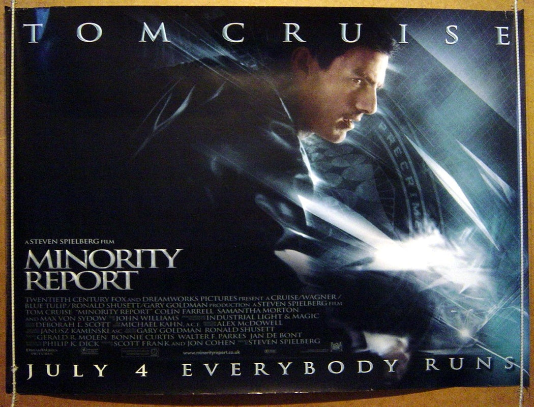 Minority Report  Original Quad Movie Poster  