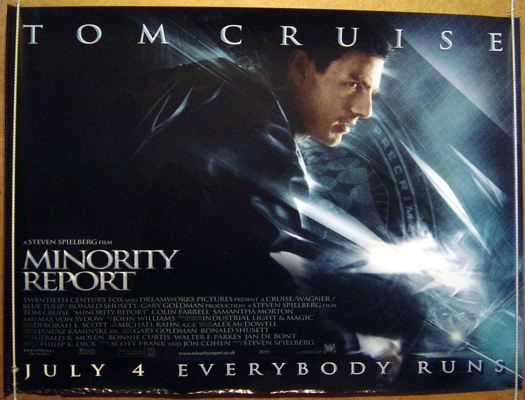 Minority Report  Original Quad Movie Poster  