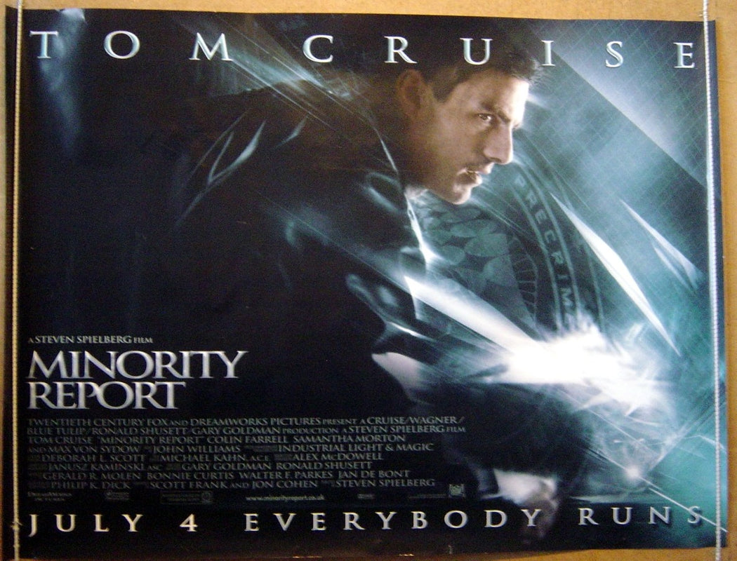 Minority Report  Original Quad Movie Poster  