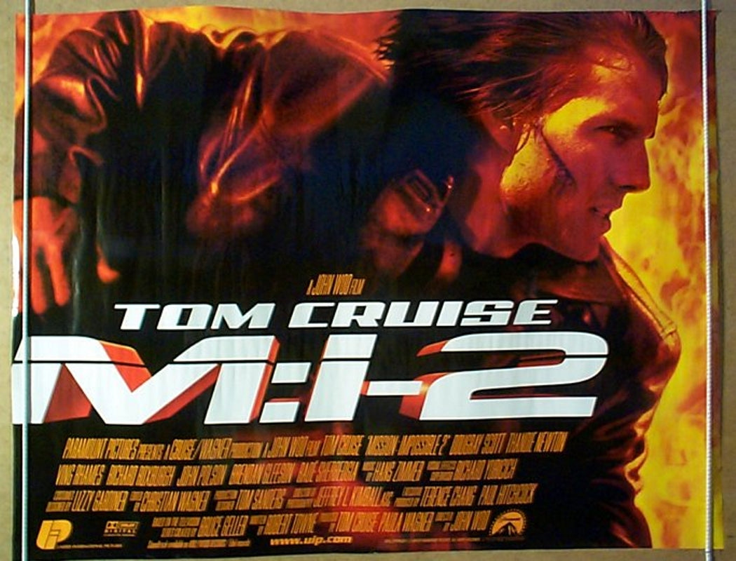 Mission Impossible 2  Original Quad Movie Poster  