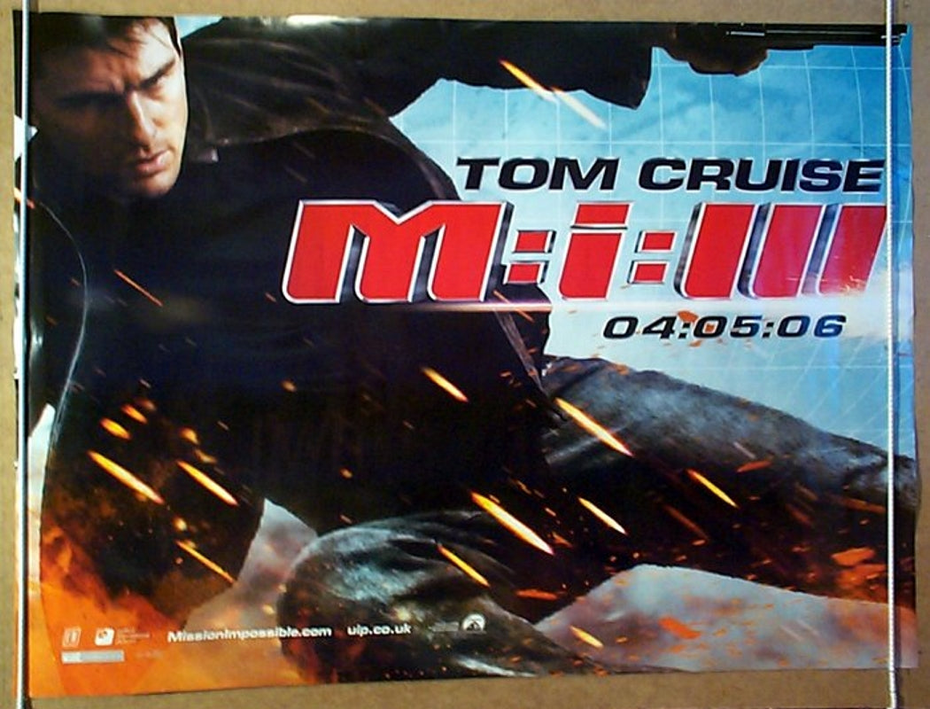 Mission Impossible 3  (Teaser Design 2)  Original Quad Movie Poster  