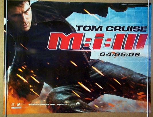 Mission Impossible 3  (Teaser Design 2)  Original Quad Movie Poster  