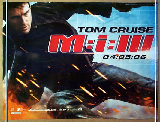 Mission Impossible 3  (Teaser Design 2)  Original Quad Movie Poster  