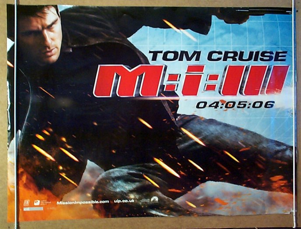 Mission Impossible 3  (Teaser Design 2)  Original Quad Movie Poster  