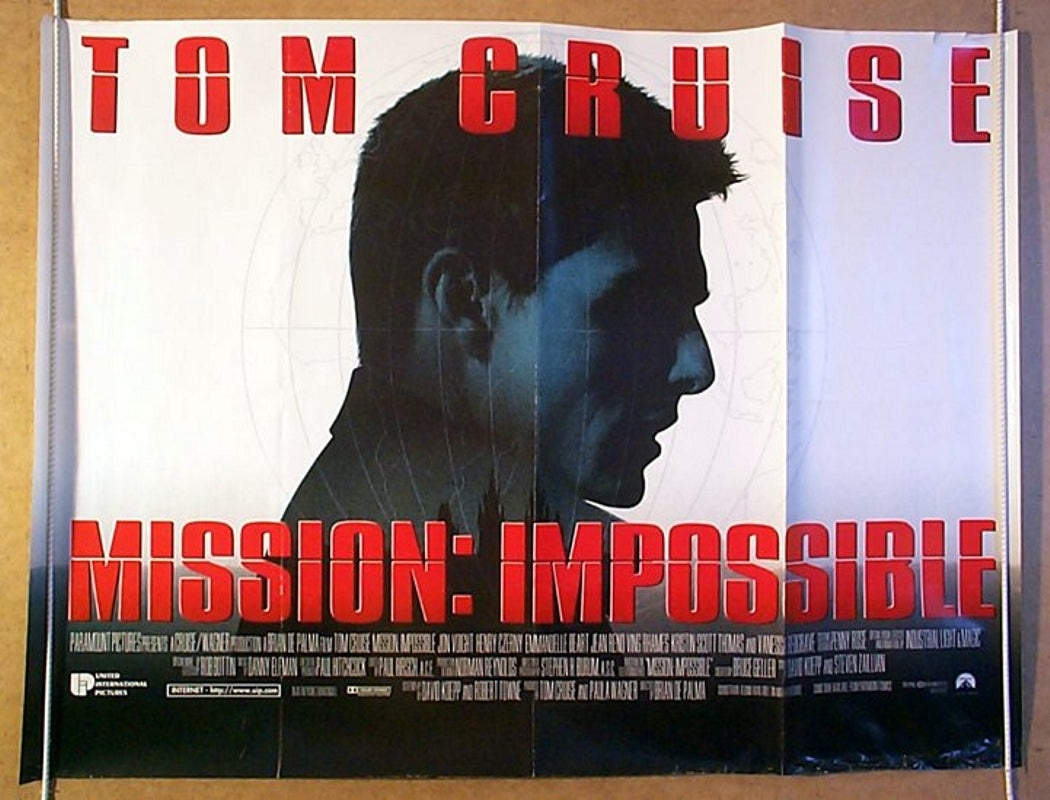 Mission Impossible  Original Quad Movie Poster  