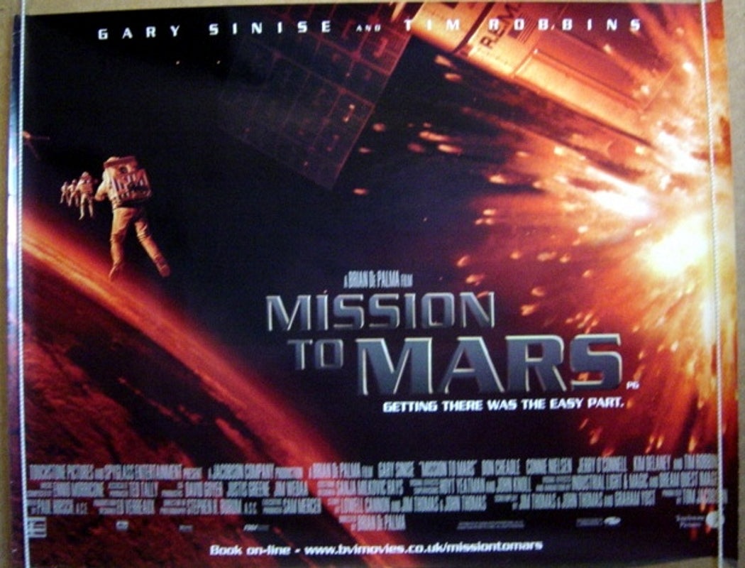 Mission To Mars  Original Quad Movie Poster  