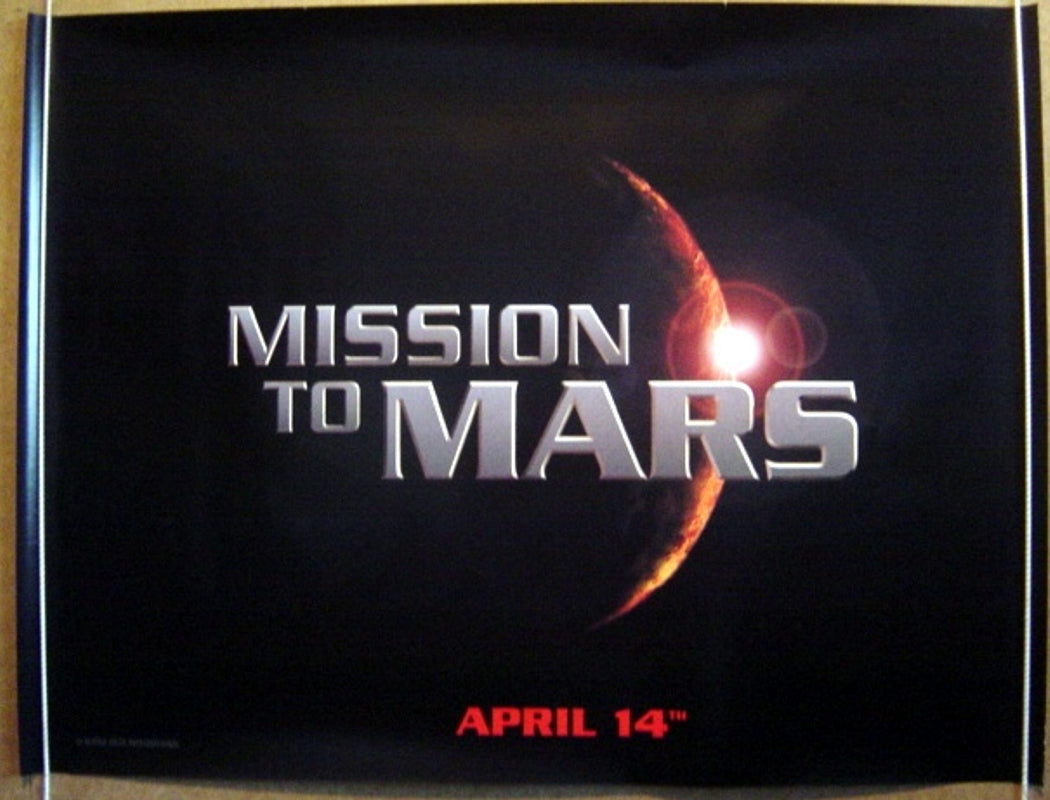 Mission To Mars  (Teaser)  Original Quad Movie Poster  