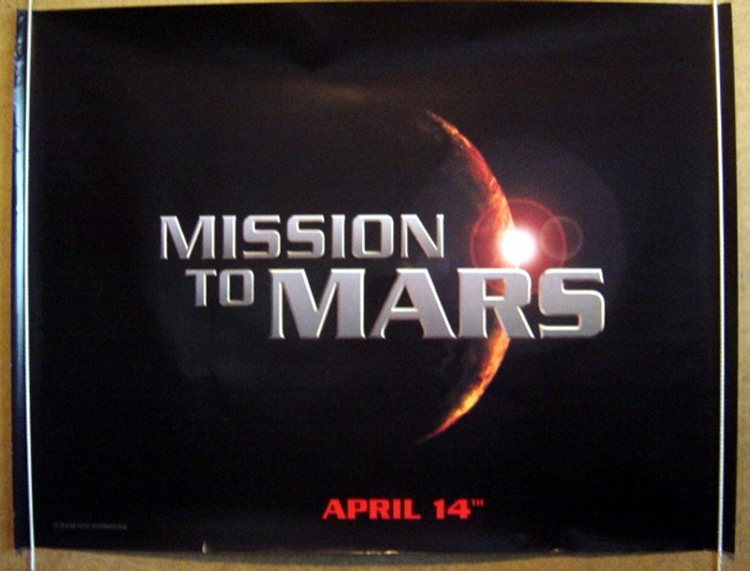 Mission To Mars  (Teaser)  Original Quad Movie Poster  