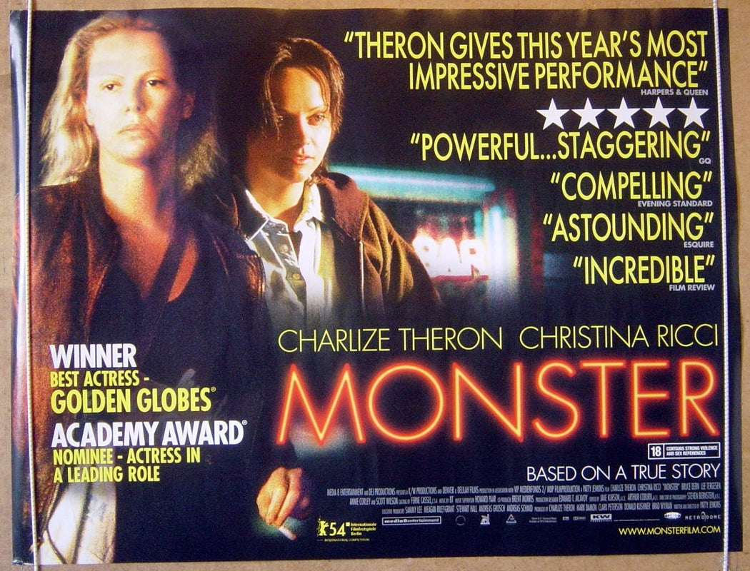 Monster  Original Quad Movie Poster  