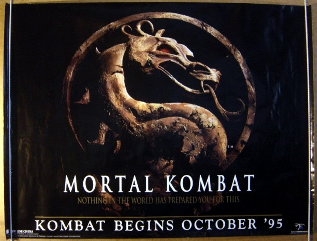 Mortal Kombat  (Teaser)  Original Quad Movie Poster  