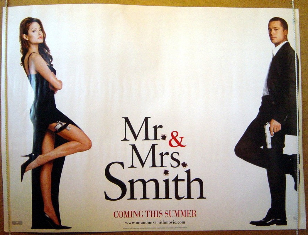 Mr And Mrs Smith  (Teaser)  Original Quad Movie Poster  