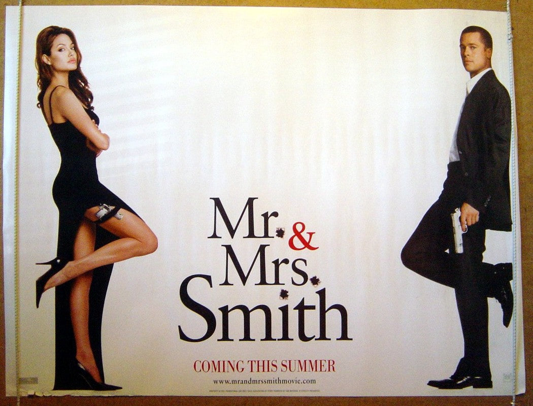 Mr And Mrs Smith  (Teaser)  Original Quad Movie Poster  