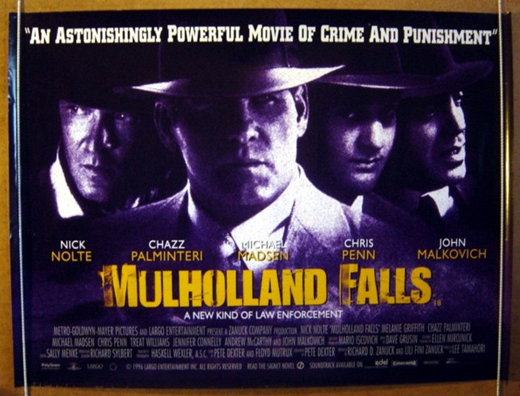 Mulholland Falls  Original Quad Movie Poster  