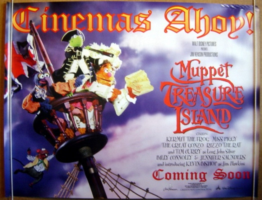 Muppet Treasure Island  (Teaser)  Original Quad Movie Poster  