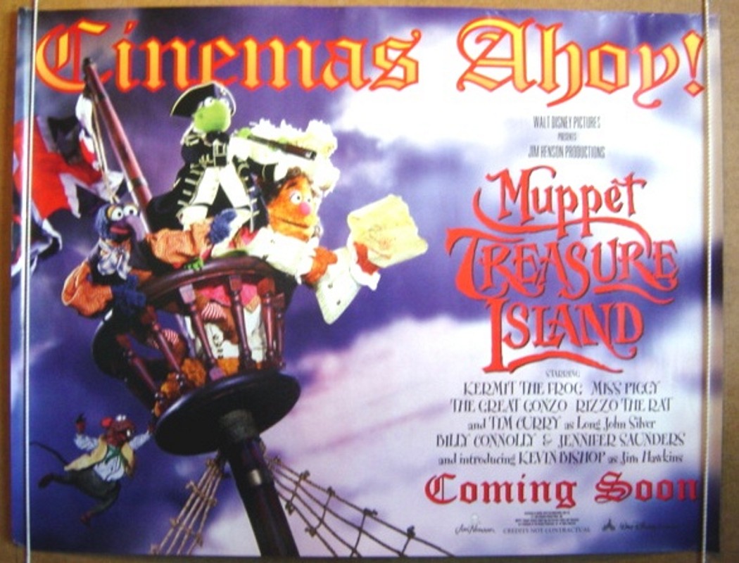 Muppet Treasure Island  (Teaser)  Original Quad Movie Poster  