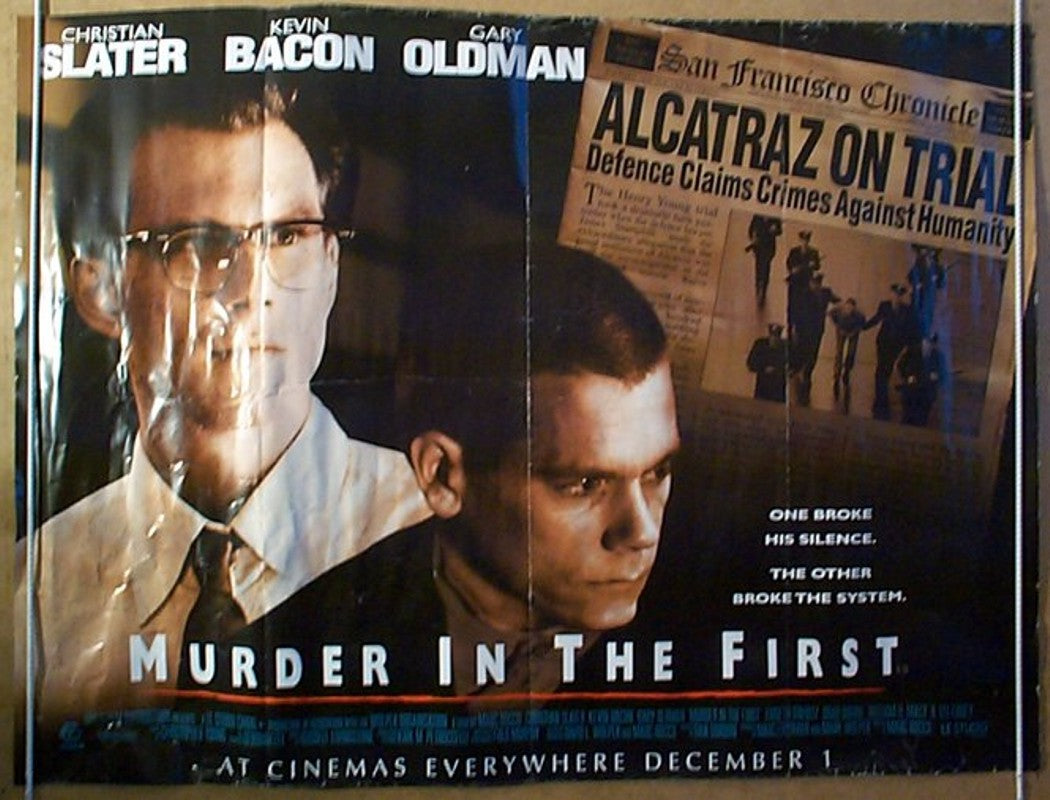 Murder In The First  Original Quad Movie Poster  