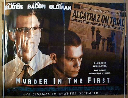 Murder In The First  Original Quad Movie Poster  