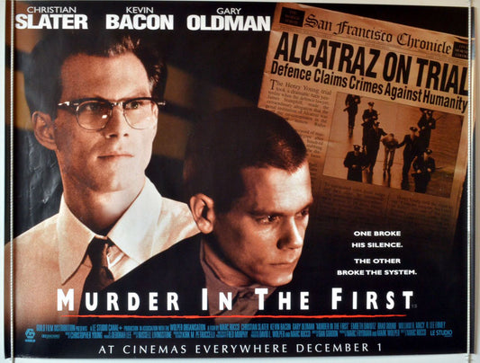 Murder In The First   Original British Quad Poster - Movie Poster