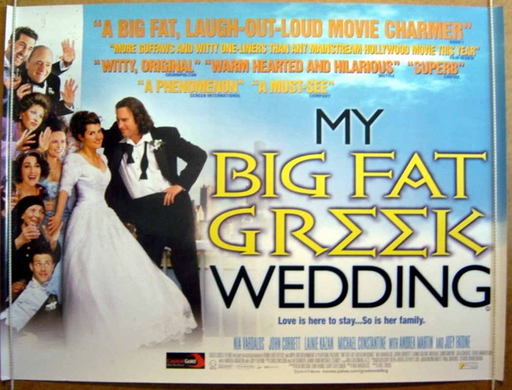 My Big Fat Greek Wedding  Original Quad Movie Poster  