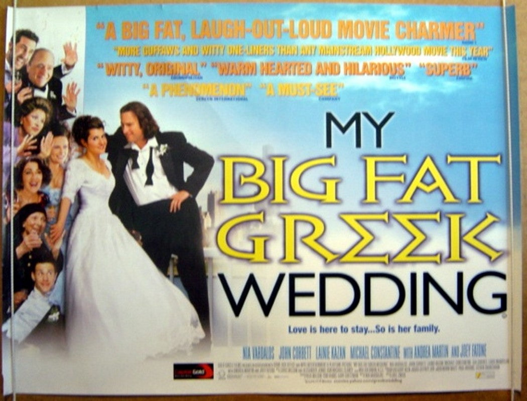 My Big Fat Greek Wedding  Original Quad Movie Poster  