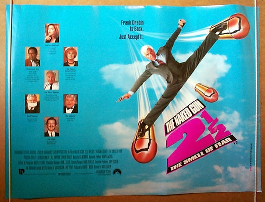 Naked Gun 2½ : The Smell Of Fear  Original Quad Movie Poster  