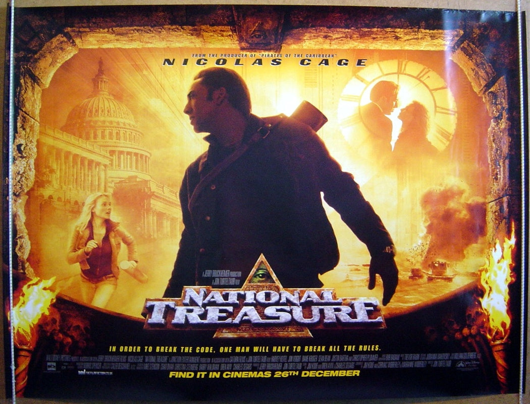 National Treasure  Original Quad Movie Poster  