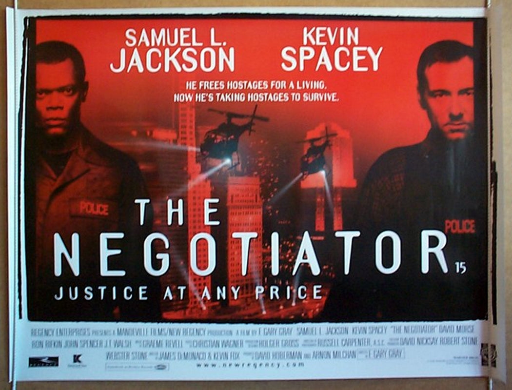 The Negotiator  Original Quad Movie Poster  