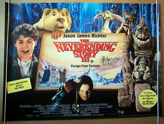 The Never Ending Story III  Original Quad Movie Poster  