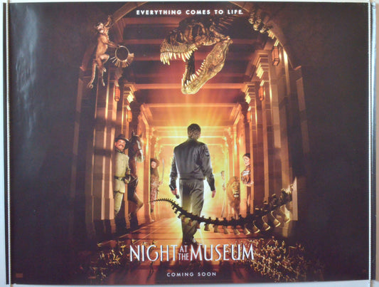 Night At The Museum  (Teaser / Advance Version)   Original British Quad Poster - Movie Poster