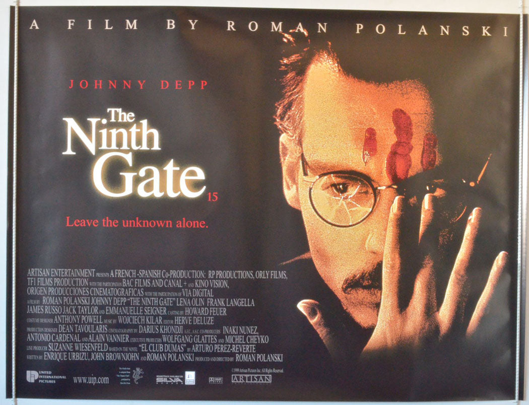 The Ninth Gate   Original British Quad Poster - Movie Poster