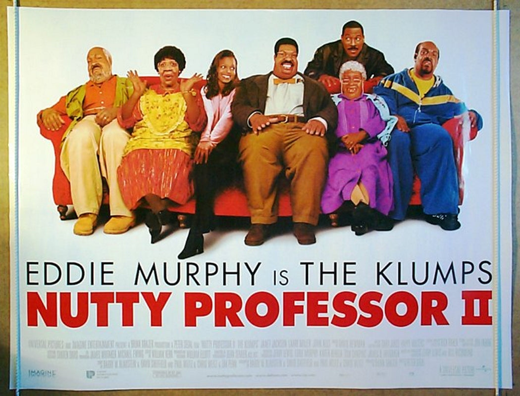 Nutty Professor II : The Klumps  Original Quad Movie Poster  