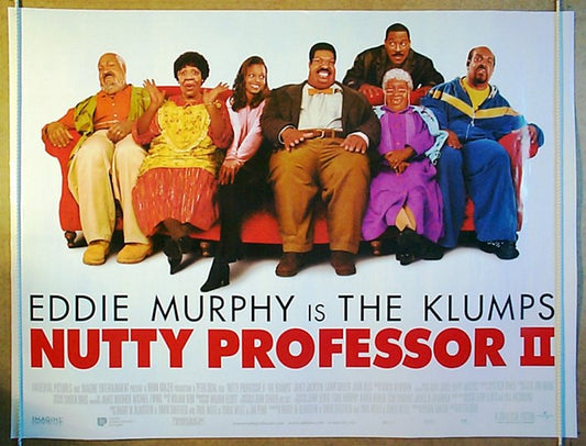 Nutty Professor II : The Klumps  Original Quad Movie Poster  