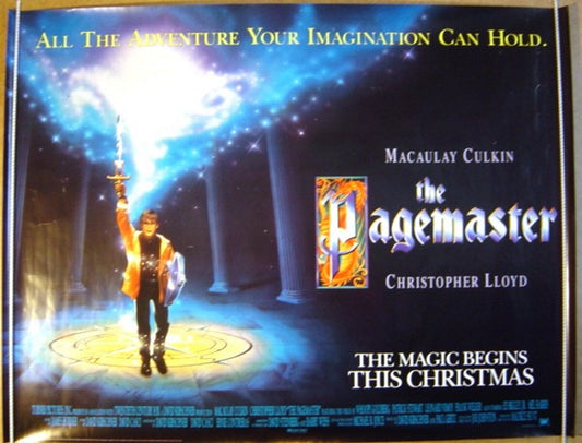 The Pagemaster  Original Quad Movie Poster  