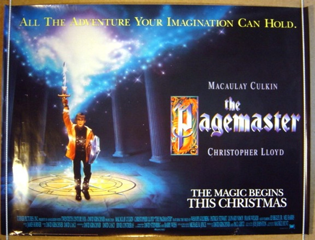 The Pagemaster  Original Quad Movie Poster  