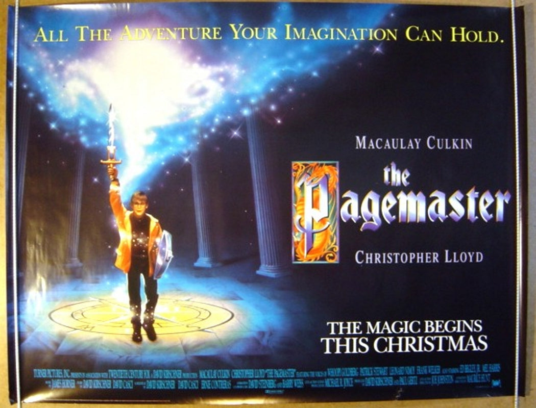 The Pagemaster  Original Quad Movie Poster  