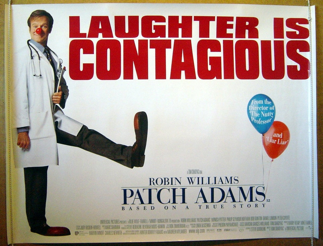 Patch Adams  Original Quad Movie Poster  