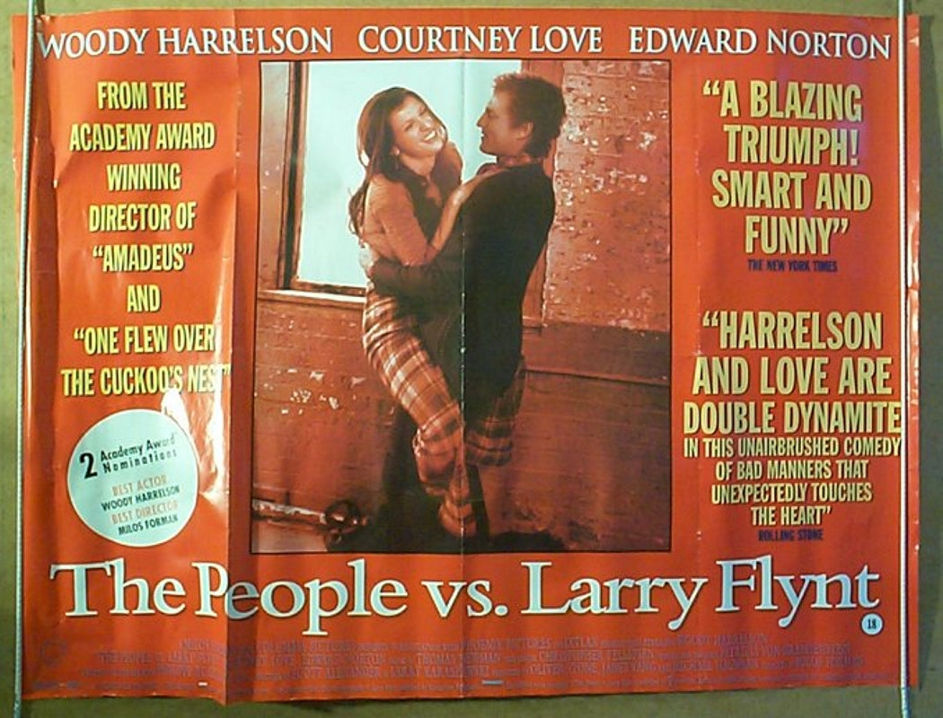 The People Vs Larry Flynt  Original Quad Movie Poster  