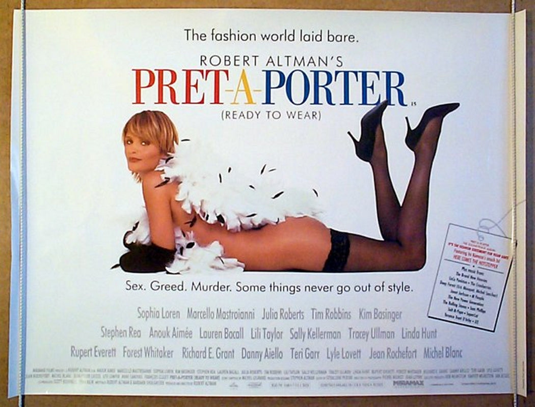 Pret A Porter  (Ready To Wear)  Original Quad Movie Poster  