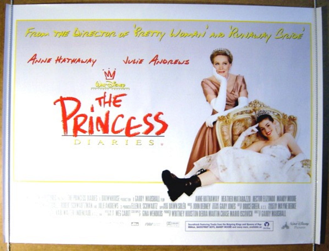 The Princess Diaries  Original Quad Movie Poster  