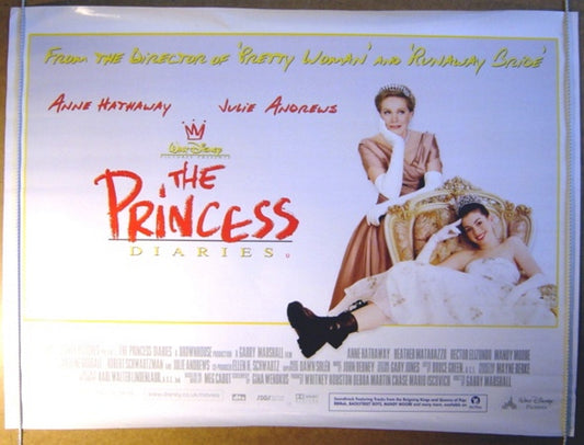 The Princess Diaries  Original Quad Movie Poster  