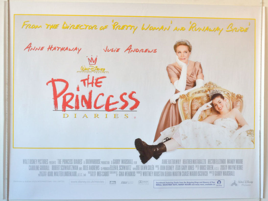 The Princess Diaries   Original British Quad Poster - Movie Poster