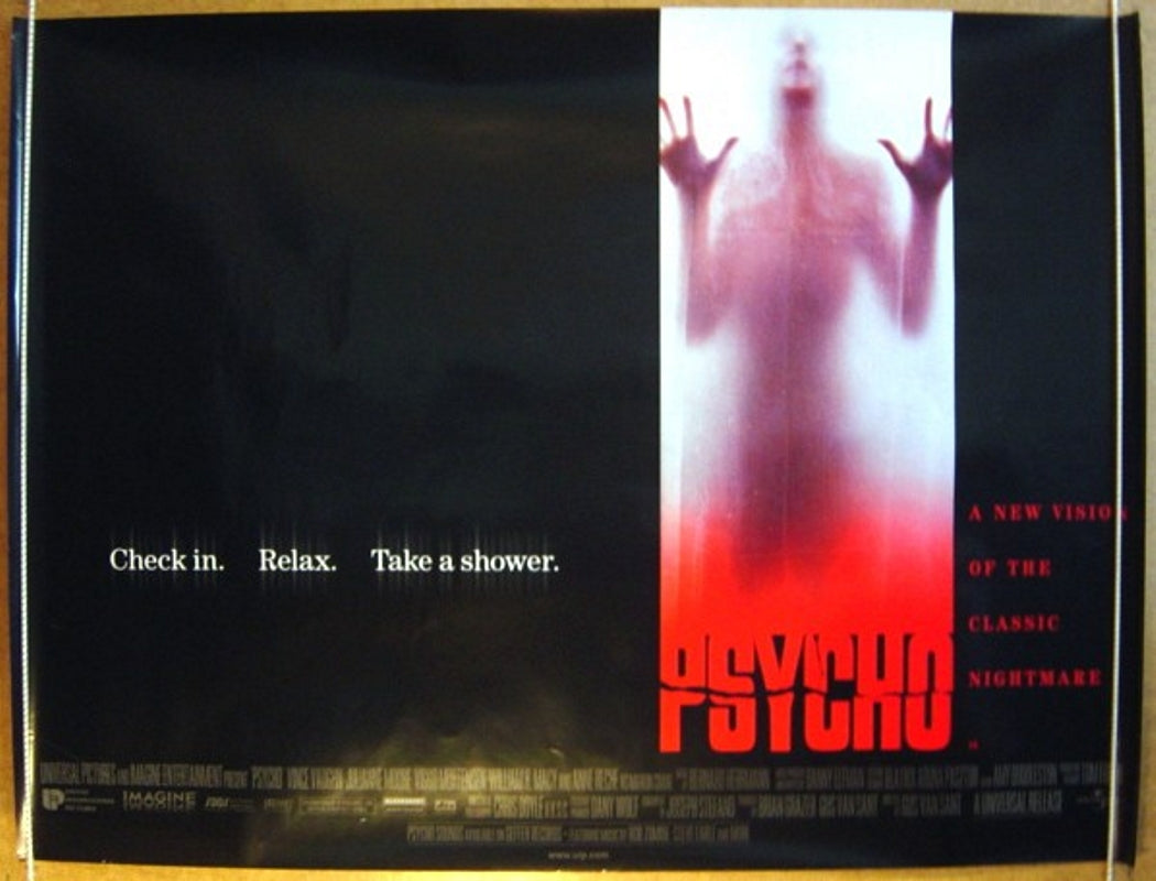 Psycho  Original Quad Movie Poster  