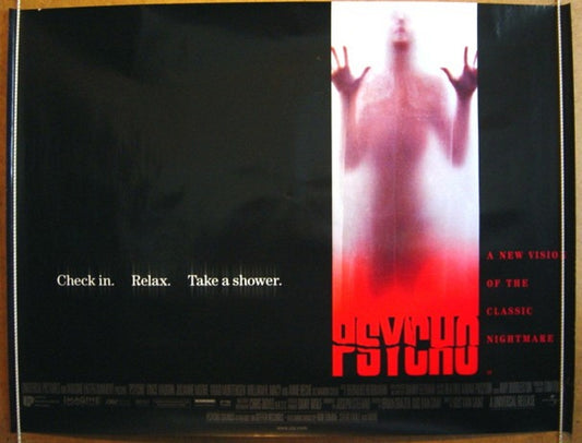 Psycho  Original Quad Movie Poster  