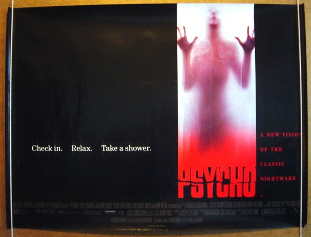 Psycho  Original Quad Movie Poster  