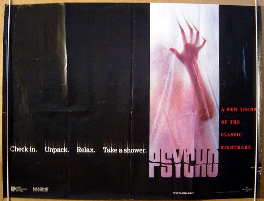 Psycho  (Teaser)  Original Quad Movie Poster  